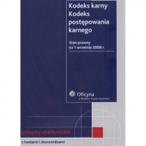 Produkt oferowany przez sklep:  Kodeks Karny Kodeks Postępowania Karnego